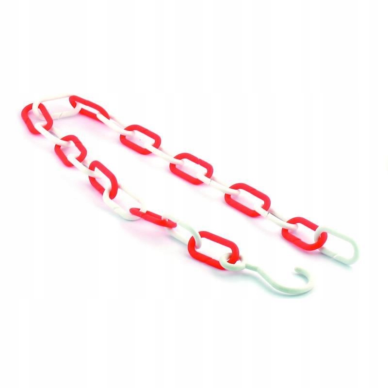 ŁAŃCUCH PLASTIKOWY Z HAKIEM SKLEPOWY MAGAZYNOWY 1m