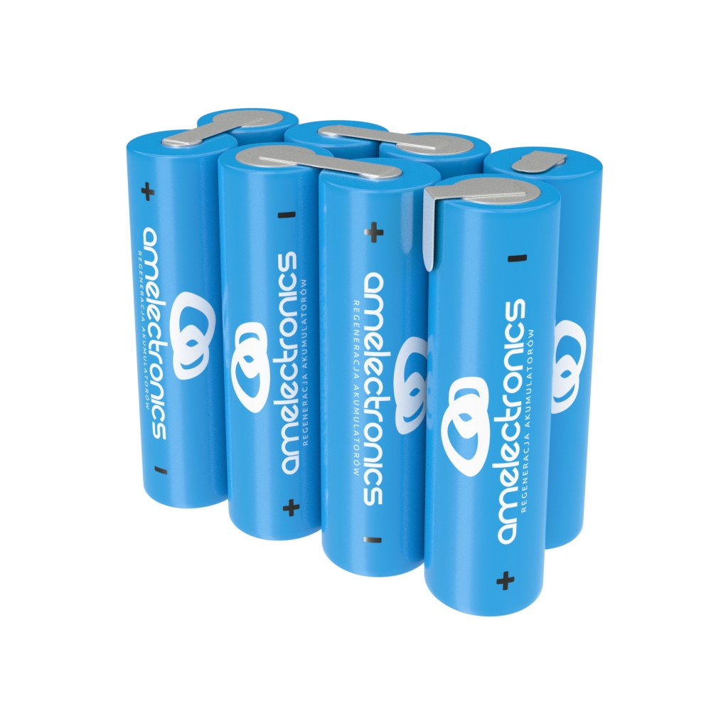 

Pakiet Akumulatorów 8 Ogniw Aa 9,6V 2200mAh Ni-mh