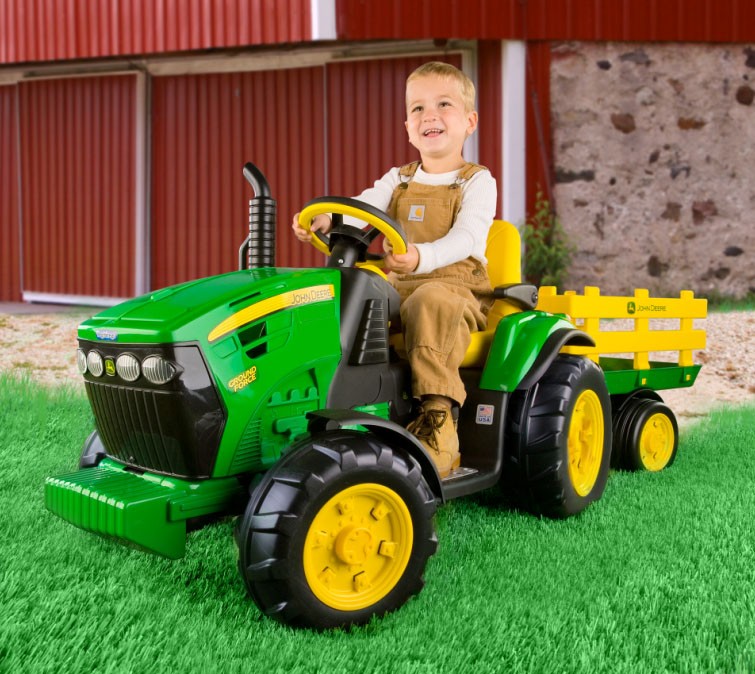 Peg perego john deere ground force трактор 12v + в Украине купить из