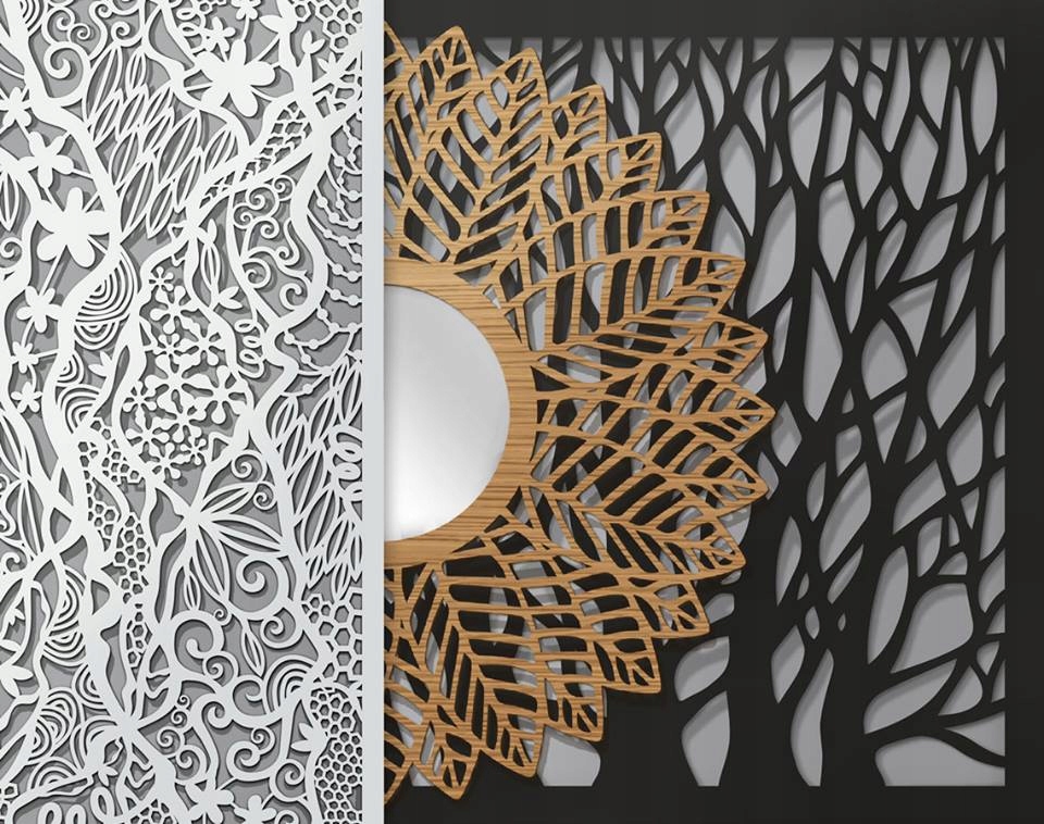 Panel Ażurowy KWIAT ŻYCIA 60cm Materiał wykonania inny