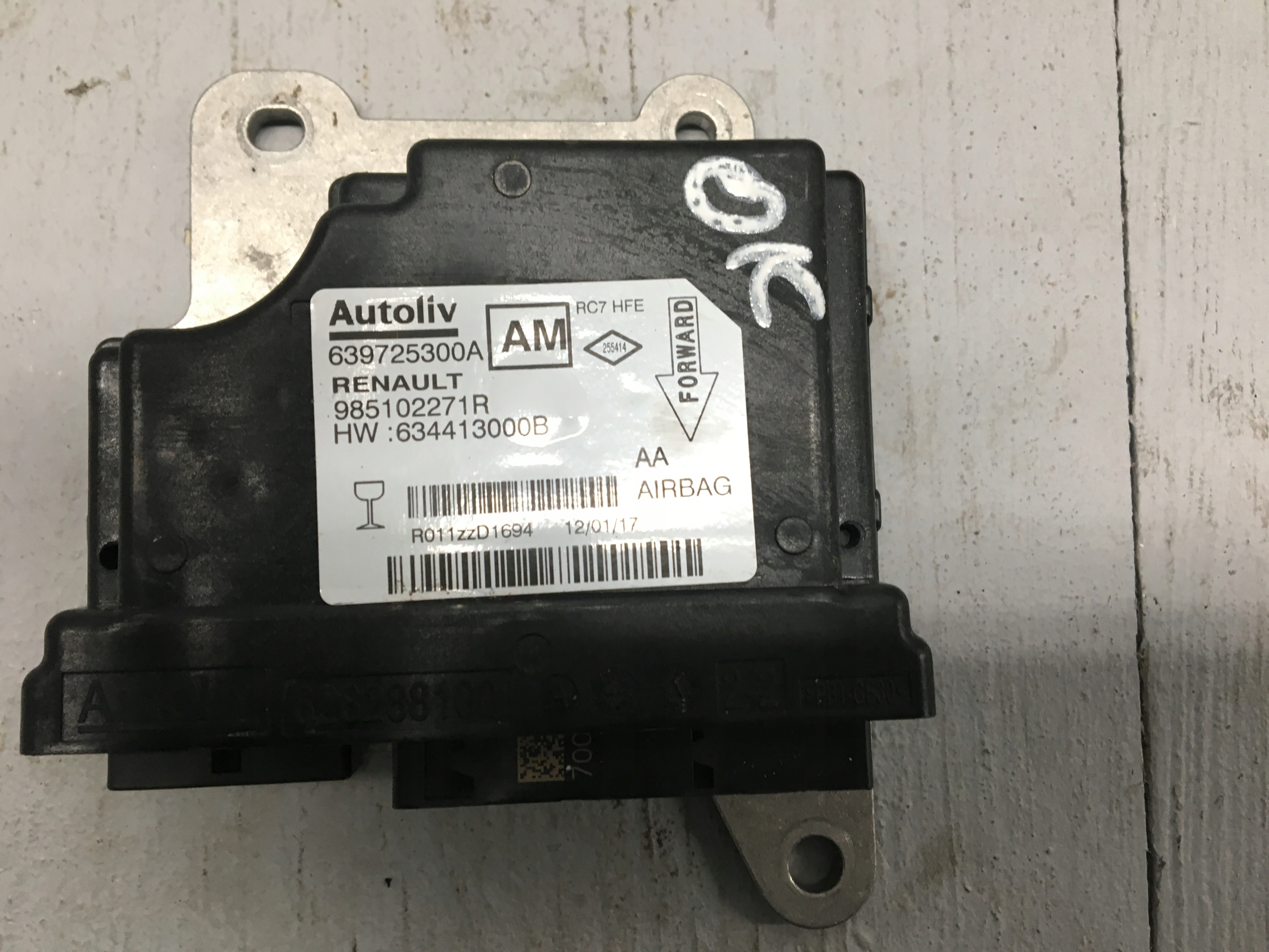 SENSOR AIRBAG AIR BAG KADJAR 639725300A