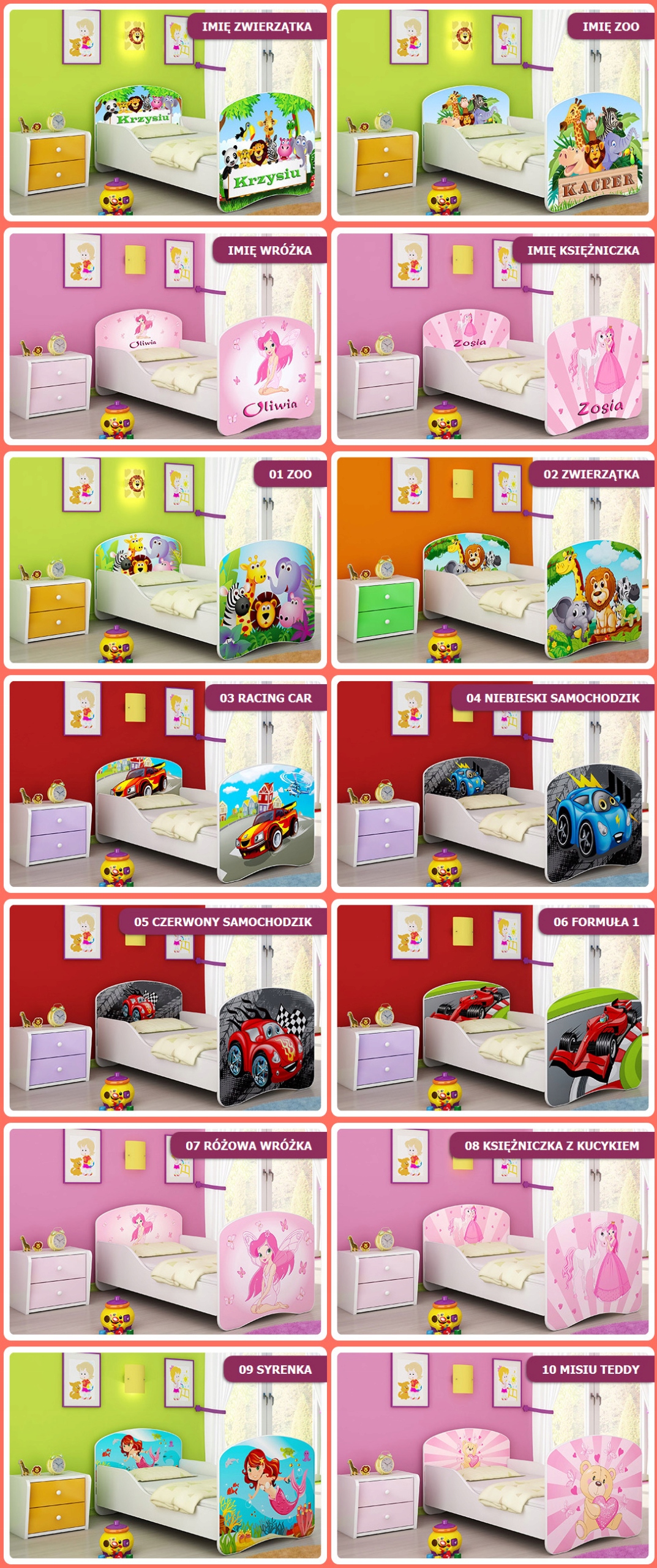 Łóżko dziecięce 160x80 + materac NOWOŚĆ 160/80 Bohater inny