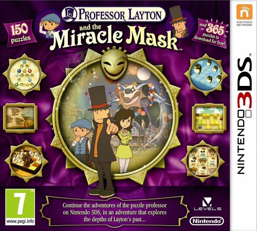 Professor Layton and the Miracle Mask - anglická obálka - NEW, FOLIA