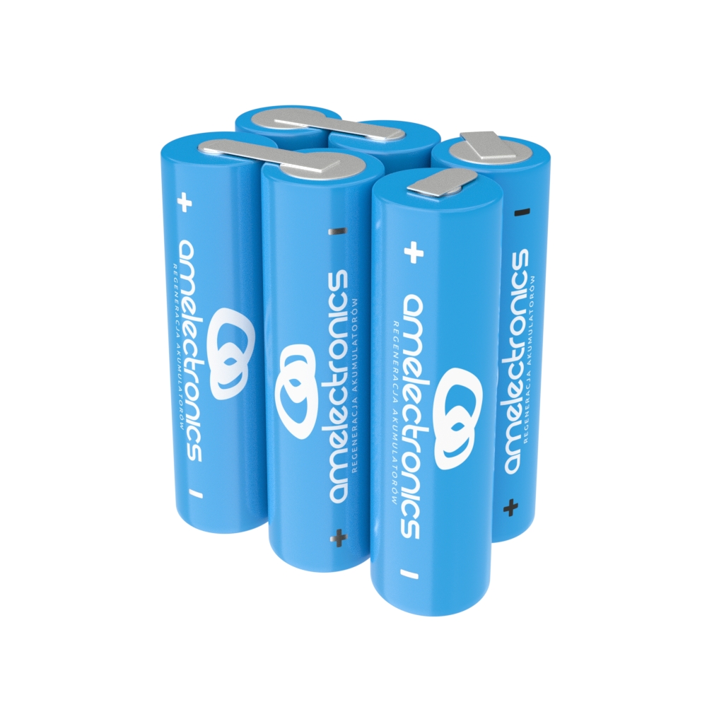 

Pakiet Akumulatorów 6 Ogniw Aa 7,2V 2200mAh Ni-mh