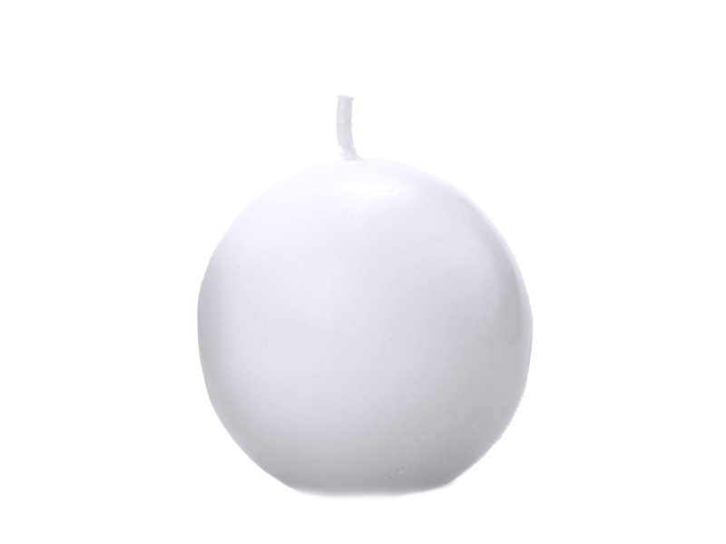 

Świeca kula kulka 60mm 6 cm świeczka 60 mm Biała