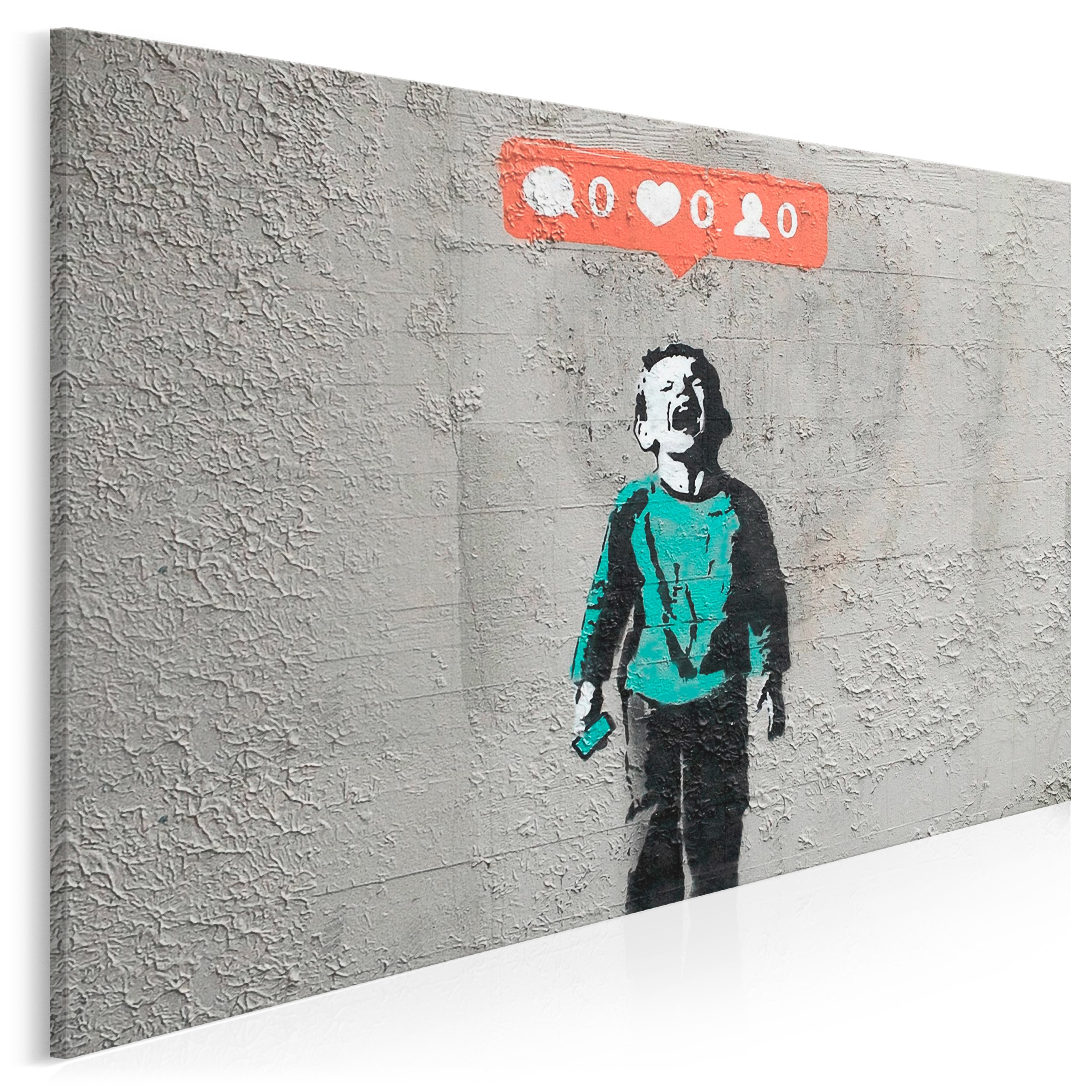 

20006 Q10 Obraz na płótnie Banksy Chłopiec