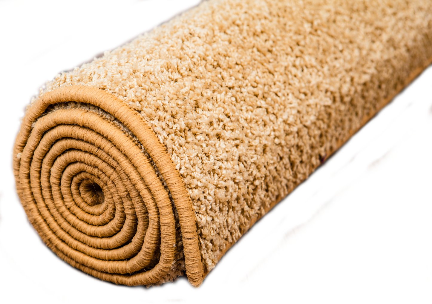 DYWANY DYWAN SHAGGY 170x120 BEŻ CAPPUCCINO (Dywan Pokojowy włochaty