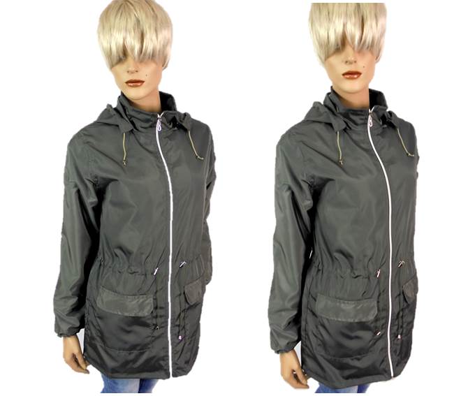 KURTKA WIOSENNA PARKA KAPTUR PLUS SIZE L 40 42 Marka inna
