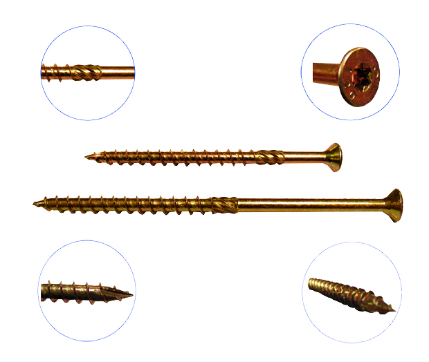 

Wkręty do drewna ciesielskie 5x100 Torx 100szt.