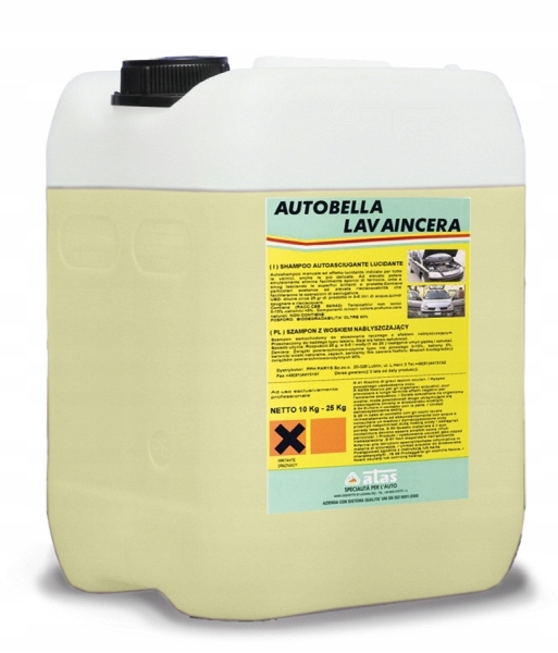 10L AUTOBELLA LAVAINCERA ПЛАКАТ ШАМПУНЬ С ВОСКОМ