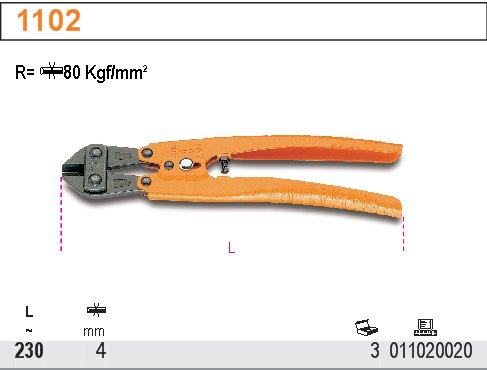 NOZYCE DZWIGNIOWE JEDNORECZNE 230MM BETA 1102 Mark Beta