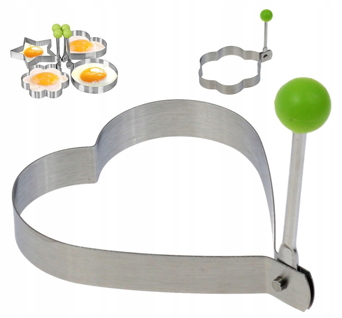 FOREMKA DO JAJEK SADZONYCH STALOWA SMAŻENIA jaj KOŁO SERCE GWIAZDA KWIATEK EAN (GTIN) 8592381118822