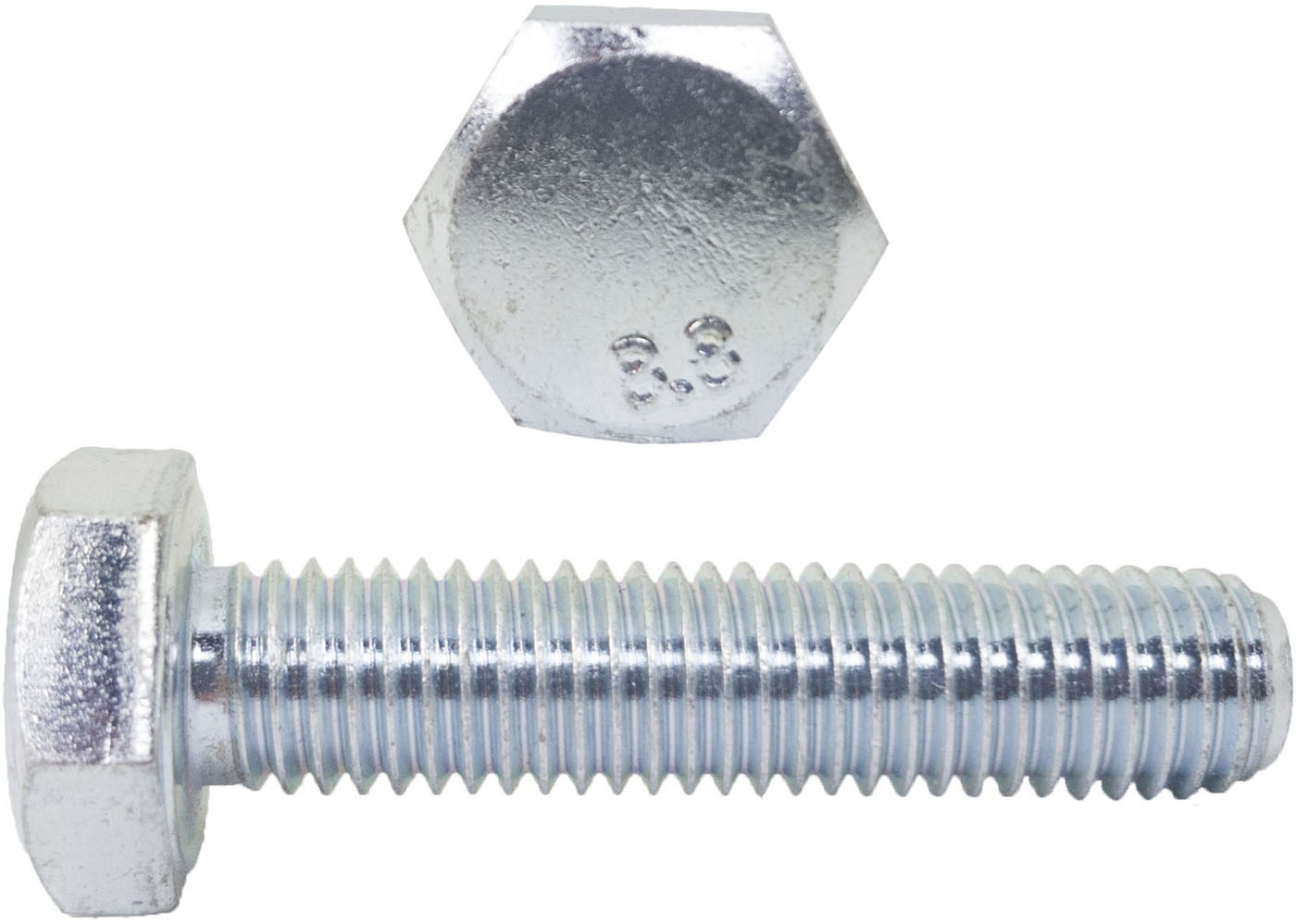 

M8x10 Śruby łeb 6-kątny 8.8 ocynk Din 933 10szt.