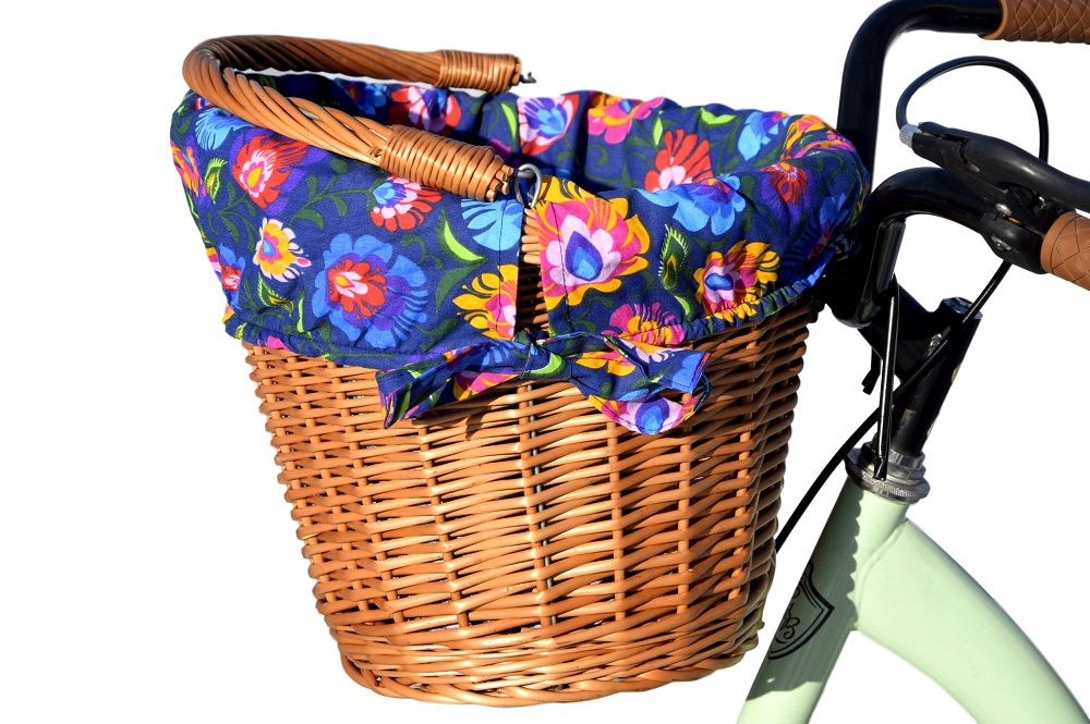 KOSZYK NA ROWER wiklinowy rowerowy z wkładem 16 wz Marka Wiklinowe Cuda