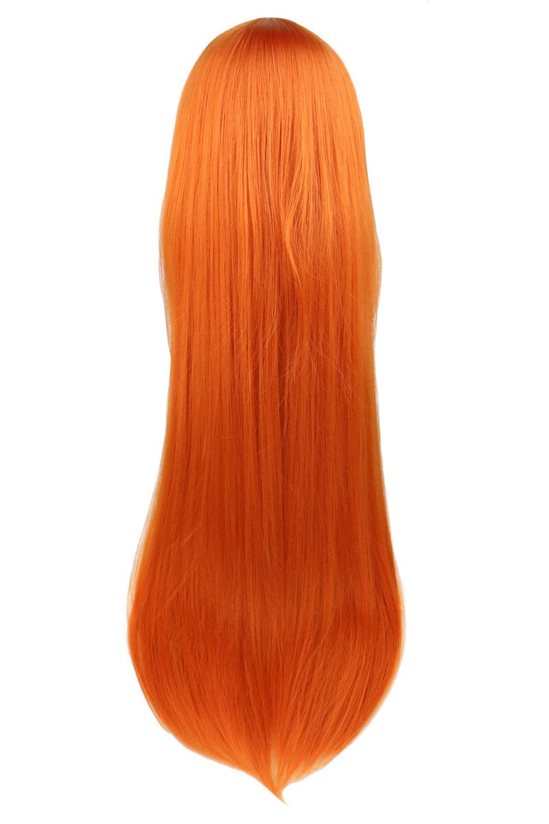 PERUKA damska DŁUGA RUDA 100 CM COSPLAY ANIME MANGA Długie WŁOSY PROSTE EAN (GTIN) 5903794402461