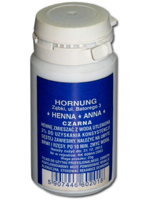 

slay Henna Anna Hornung 20 g proszkowa Czarna