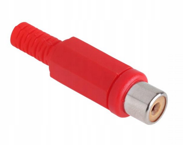 

Gniazdo Rca na kabel czerwone GNI0063B