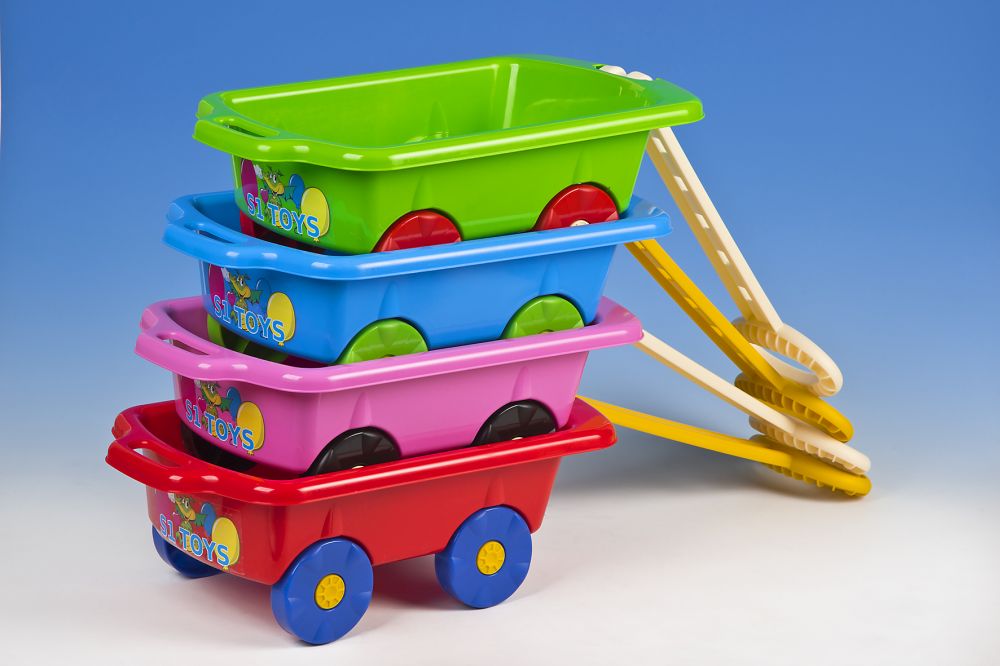 WÓZEK Z RĄCZKĄ TACZKA PIASKOWNICA + KOMPLET GRATIS+wiaderko + łopatka Certyfikaty, opinie, atesty CE