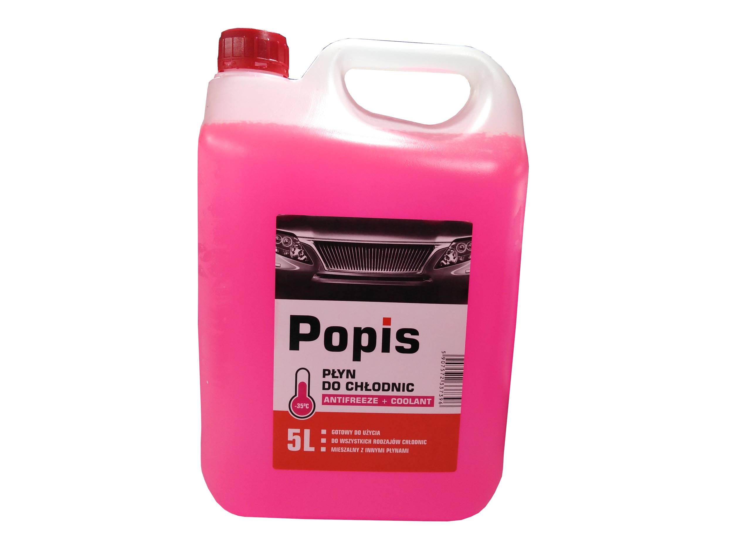 Płyn do chłodnic różowy -35C 5L