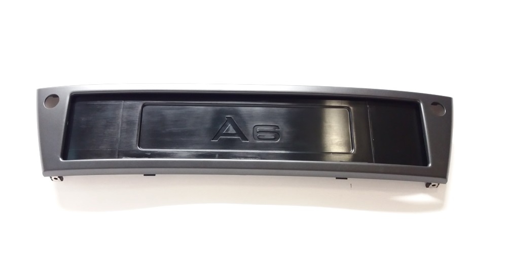 RAMKA PODKLADKA POD TABLICE REJESTRACYJNA AUDI A6 Catalog number for part 4F0807285F