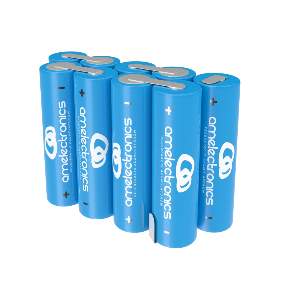 

Pakiet Akumulatorów 9 Ogniw Aa 10,8V 2200mAh Ni-mh