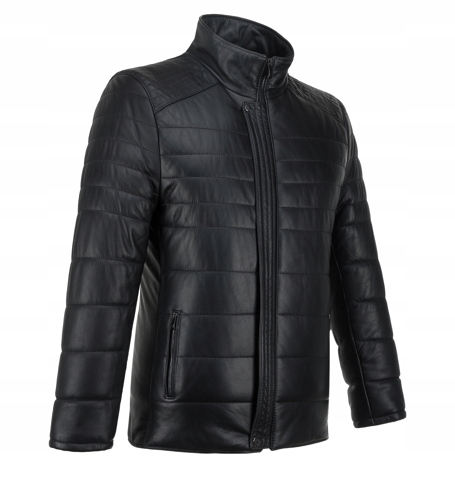 OCIEPLANA KURTKA PUCHOWA SKÓRZANA MĘSKA LARRY L Marka TOMSKÓR