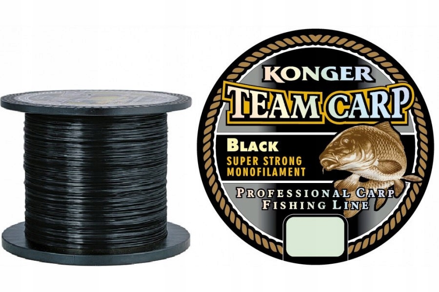 ŻYŁKA KARPIOWA TEAM CARP BLACK KONGER 0,25/600m