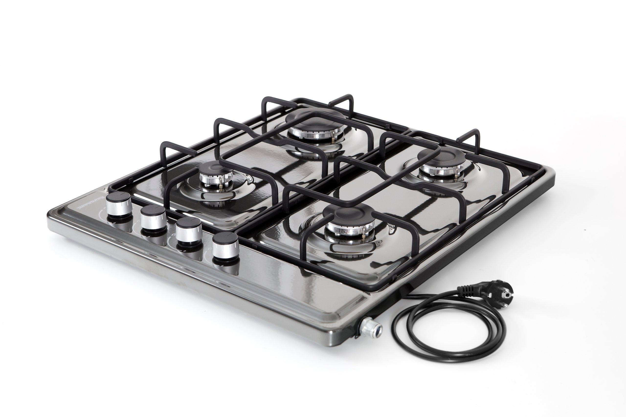 PŁYTA GAZOWA KUCHNIA KUCHENKA Z ZAPALARKĄ INOX Model K04BNG