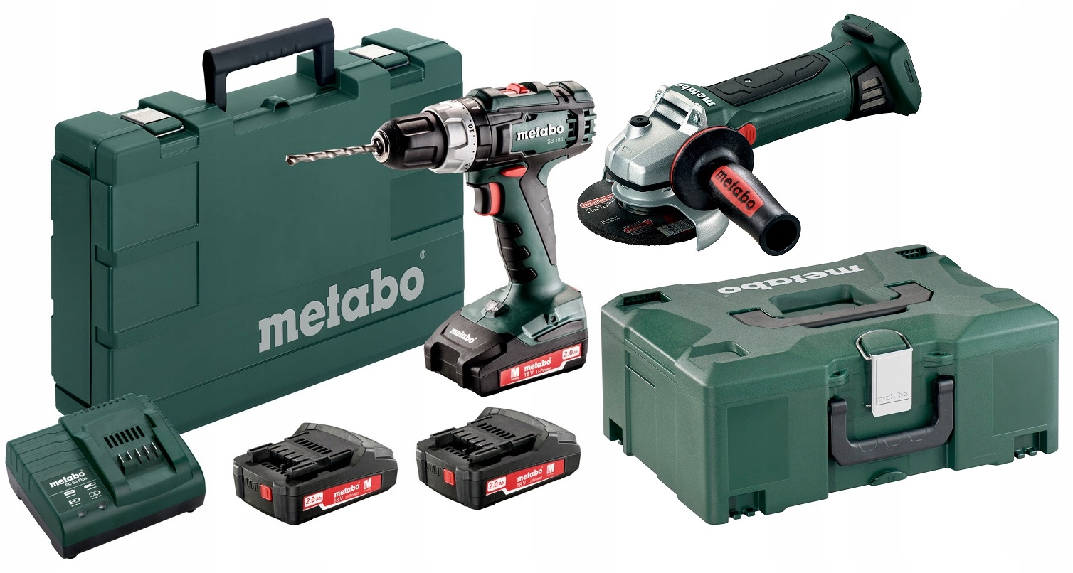 Zestaw 2 Narzędzi Metabo Combo 3 X Akumulator