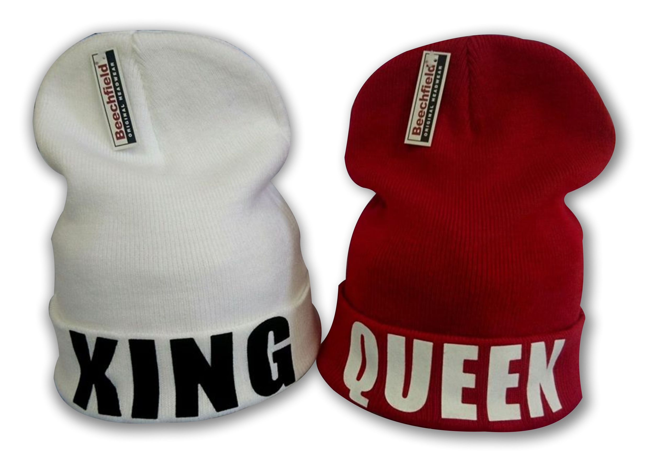 

King Queen Czapki Zimowe Beanie Krasnal Dla Pary