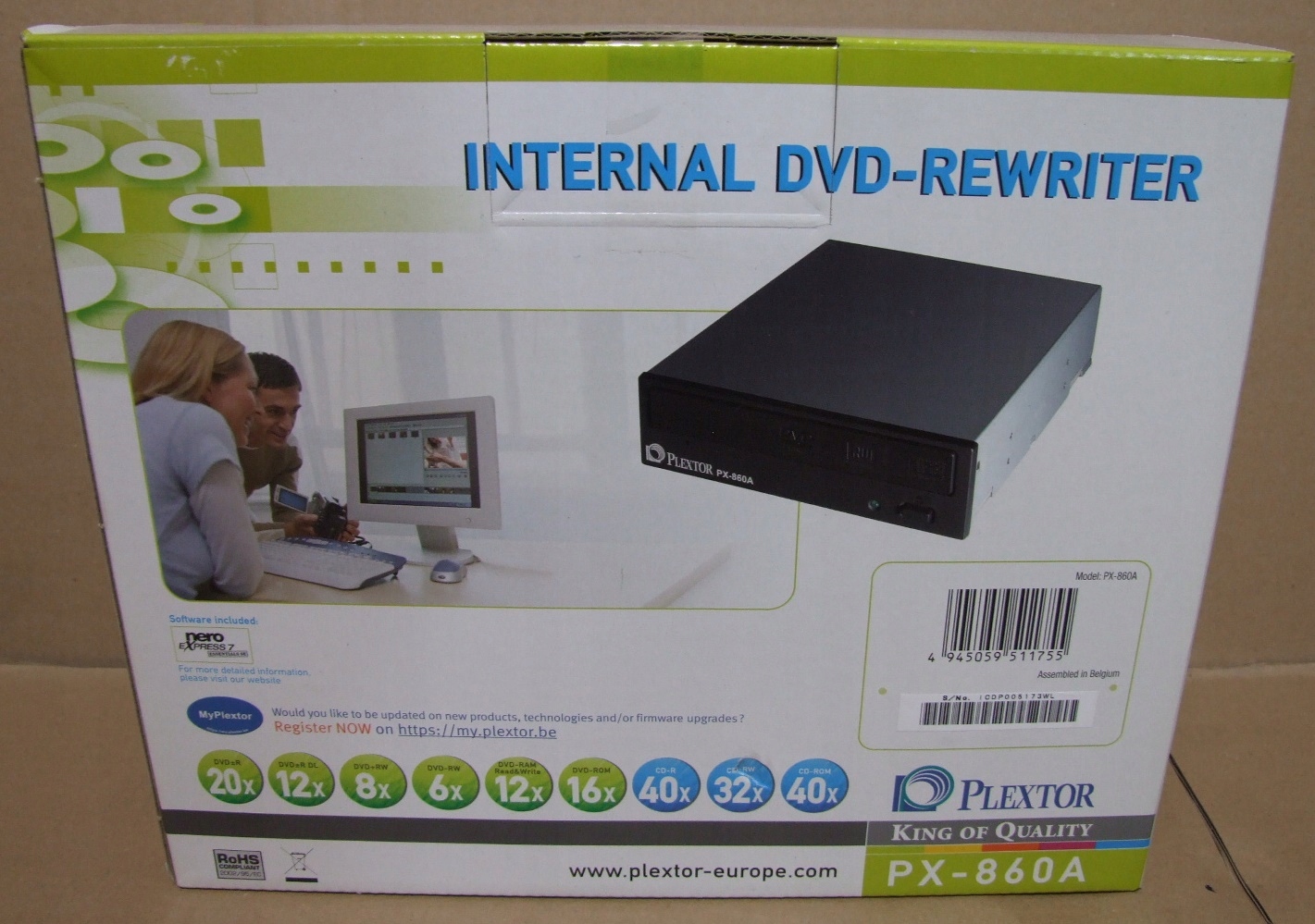 Plextor PX-860A Ata Box Nowy 1szt.