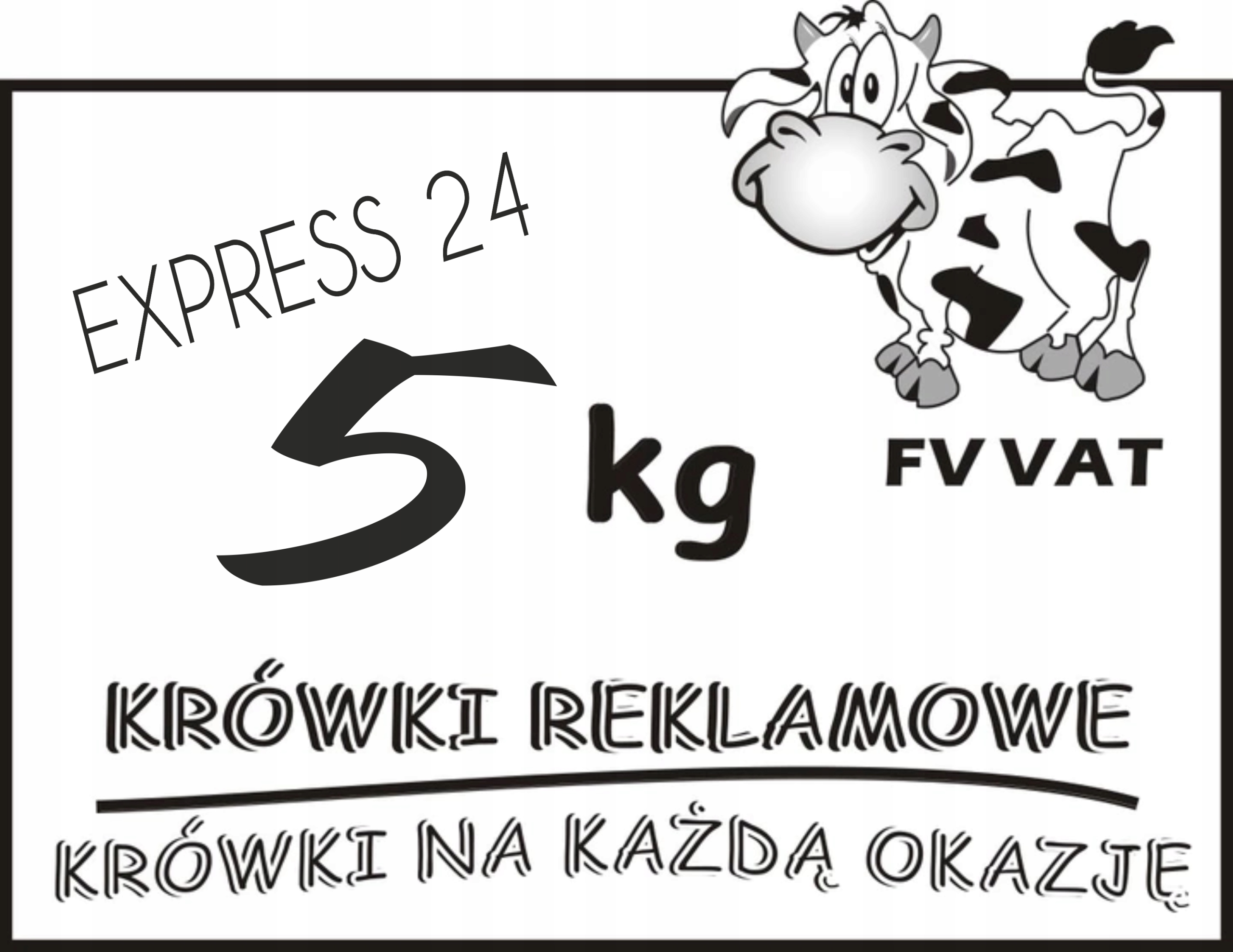 EXPRESS 24 Krówki Cukierki Reklamowe - 5KG Marka Global