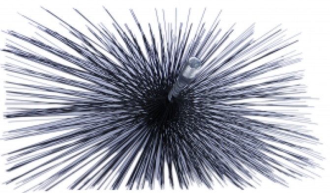 SZCZOTKA WYCIOR DO CZYSZCZENIA KOMINA 120x240 mm