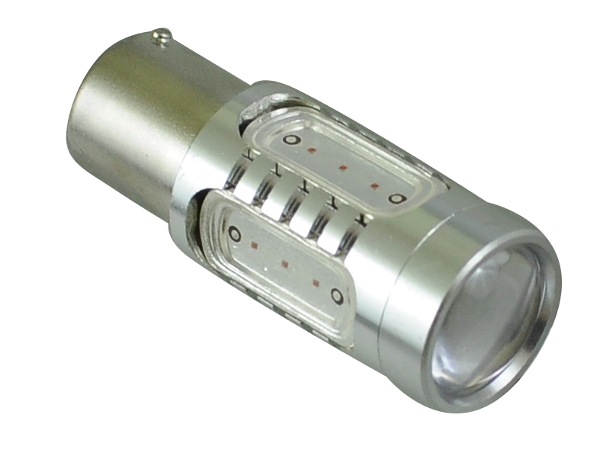 

P21W Led 5 Cob Ba15s pomarańczowa 12V 24V odp 45W
