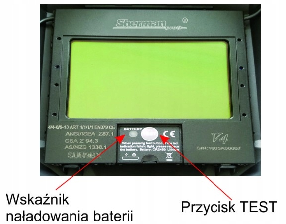 PRZYŁBICA MASKA AUTOMATYCZNA SHERMAN V4 CZARNA Marka Sherman