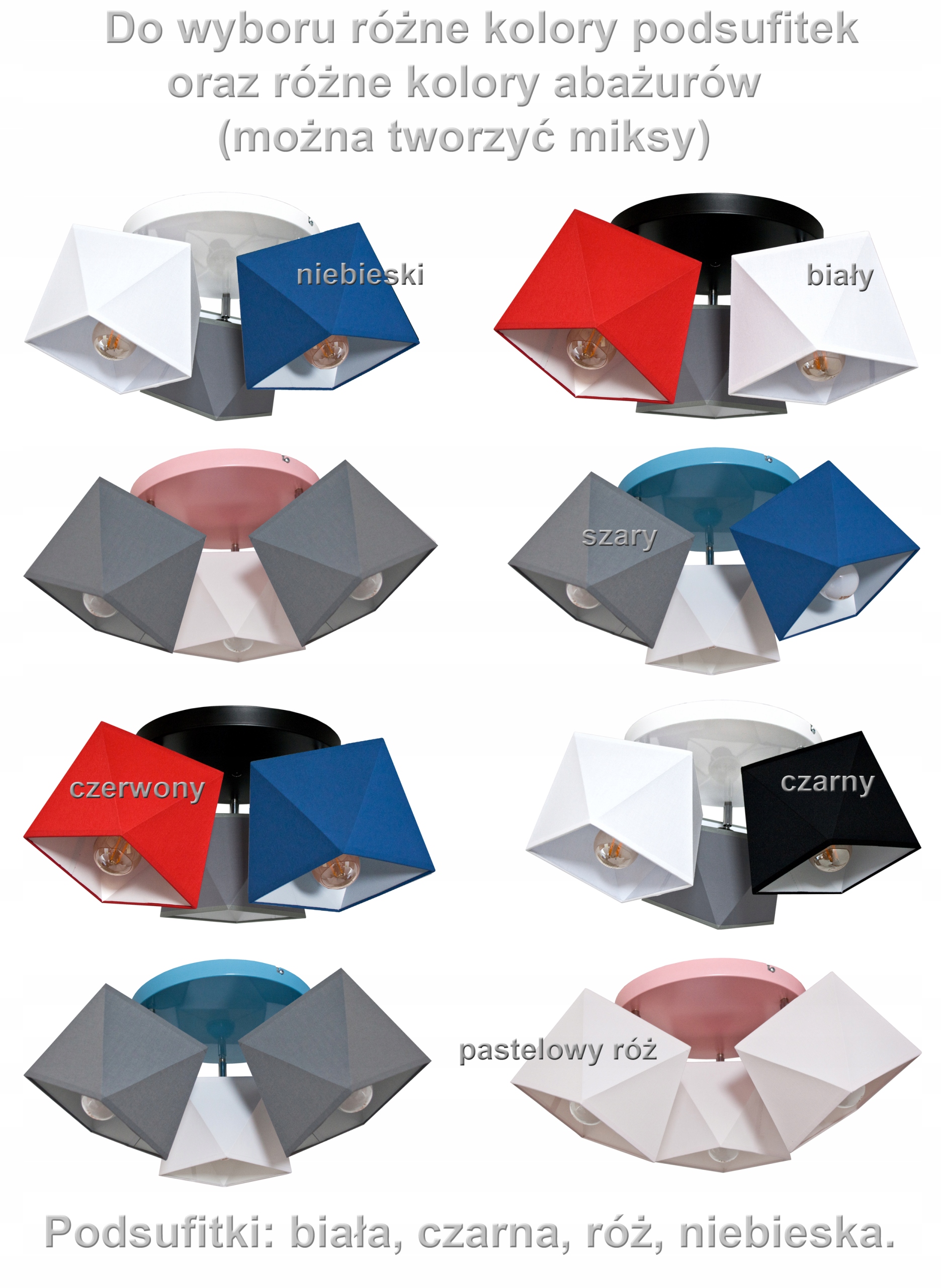 ŻYRANDOL LAMPA SUFITOWA WISZĄCA ABAŻUR LAMPA DO POKOJU DZIECIĘCEGO LOFT LED Długość/wysokość 26 cm