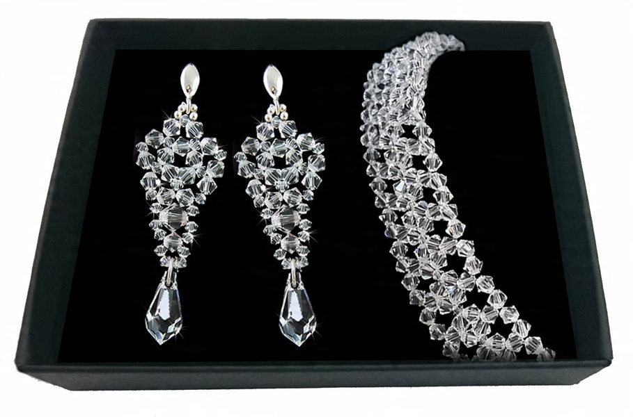 

Komplet krystaliczny z kryształów Swarovski 1950