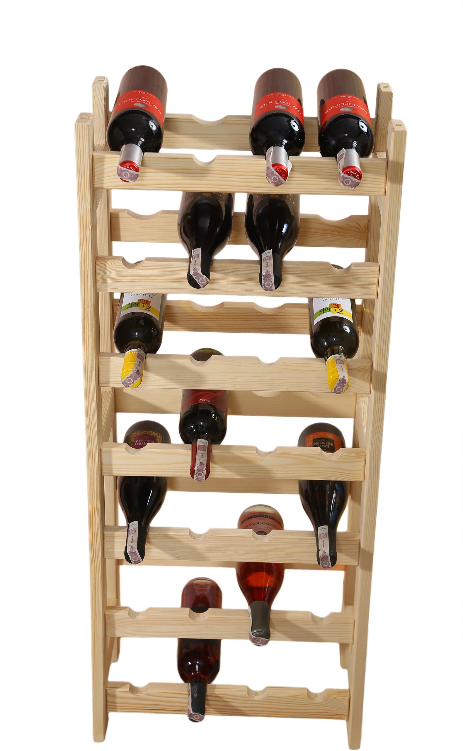 Stojak Na Wino Bambusowy 5 Butelek Regal Polka New 2222552402 Oficjalne Archiwum Allegro Wine Storage Kitchen Wine Storage Wine Rack