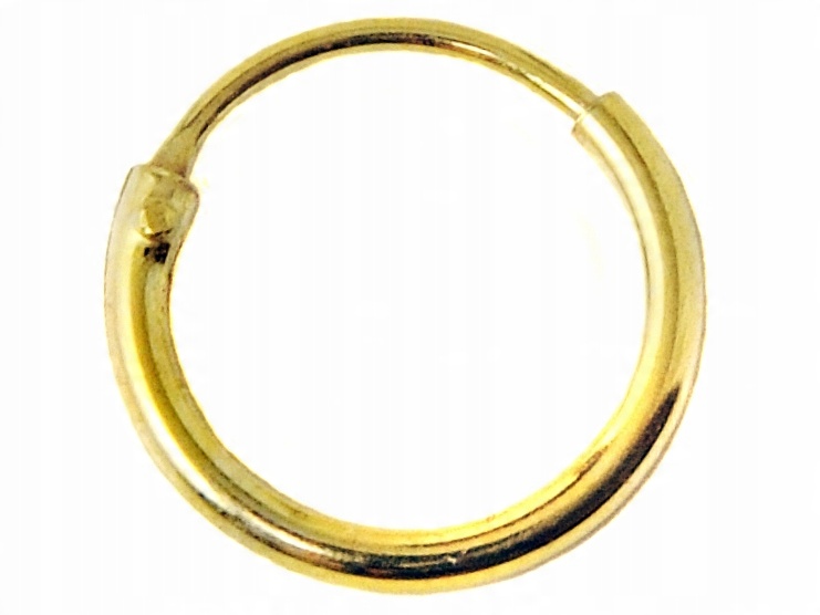 

Versil kolczyk kółko 10 mm złocone srebro 0,925