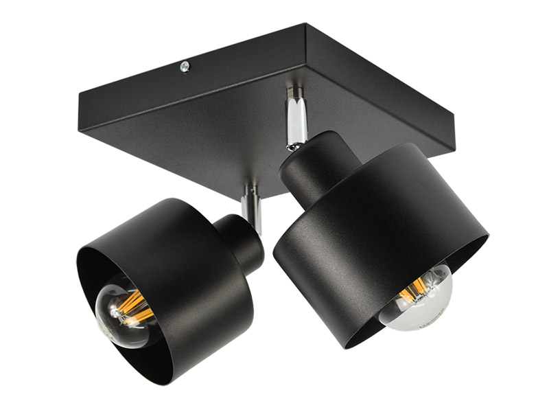 

Lampa Plafon Skandynawska Loft Czarna 384-A2 Led