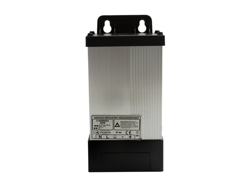 

Zasilacz zewn. deszczoodporny Led Cctv 12V/5A IP44