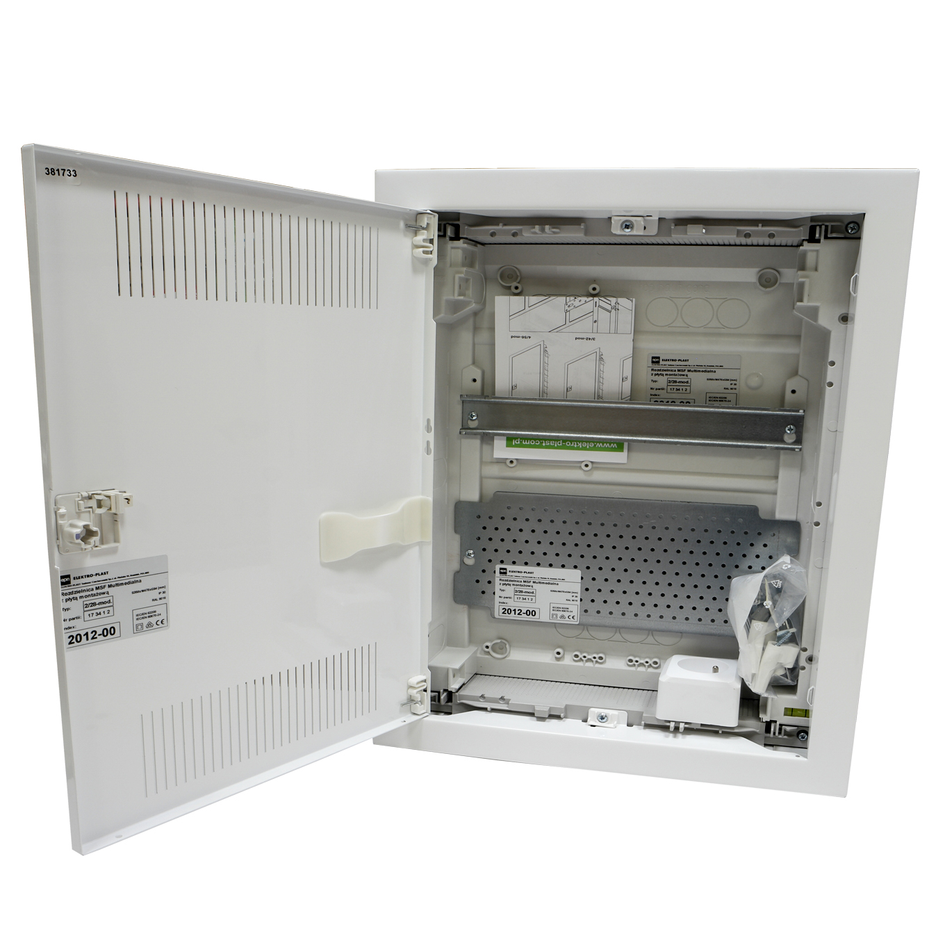 Multimediální podomítkový rozvaděč Msf Rp 2x12