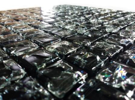 Mozaika Szklana Czarna Ice Typ mozaika