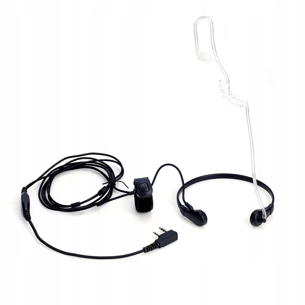 Laryngofon Z Fonowodem wtyk Baofeng Wouxun Kenwood