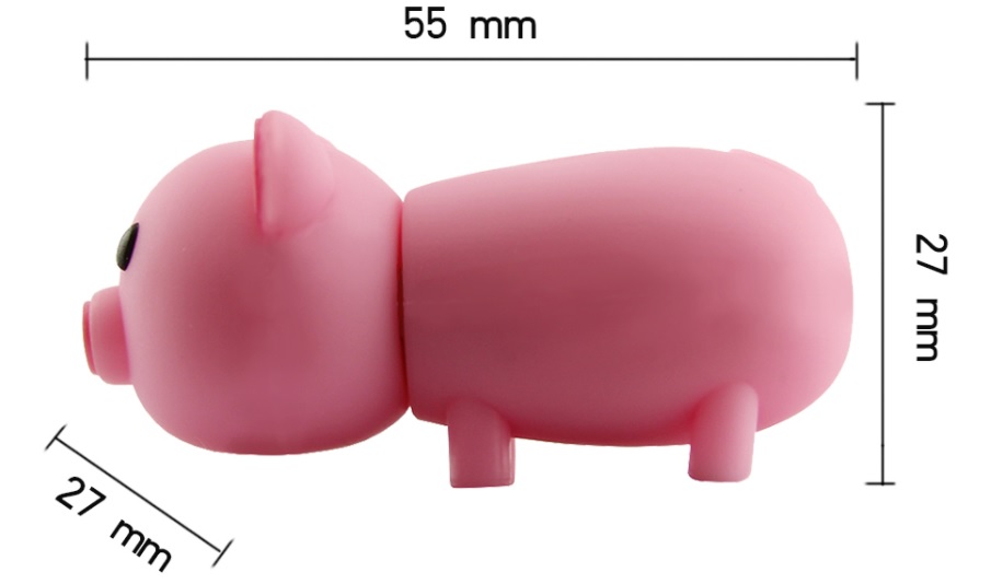 PENDRIVE 128 GB USB ŚWINIA ŚWINKA ZWIERZE PROSIAK Model Świnka