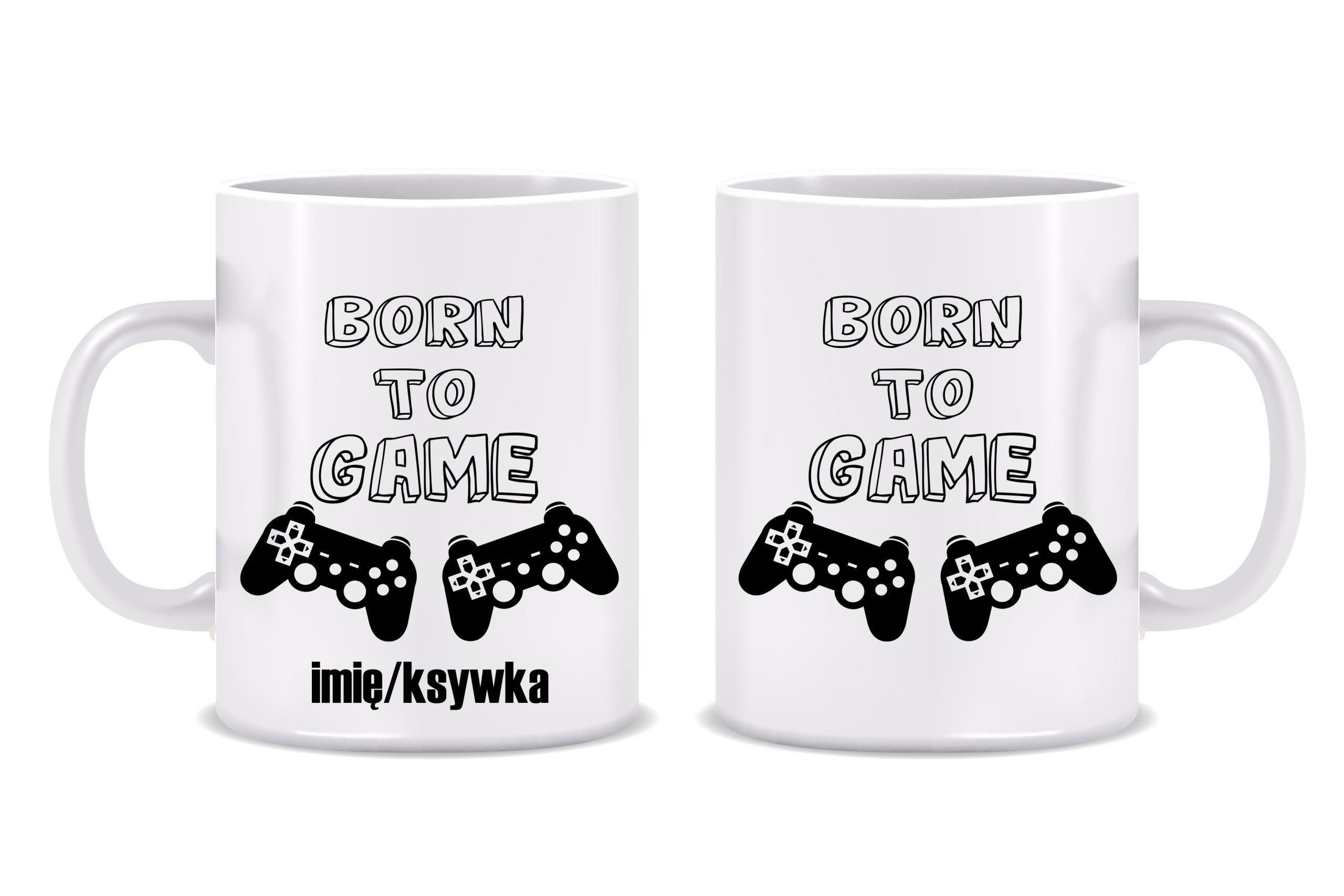 

Kubek Z Nadrukiem Born To Game Gracza Playstation