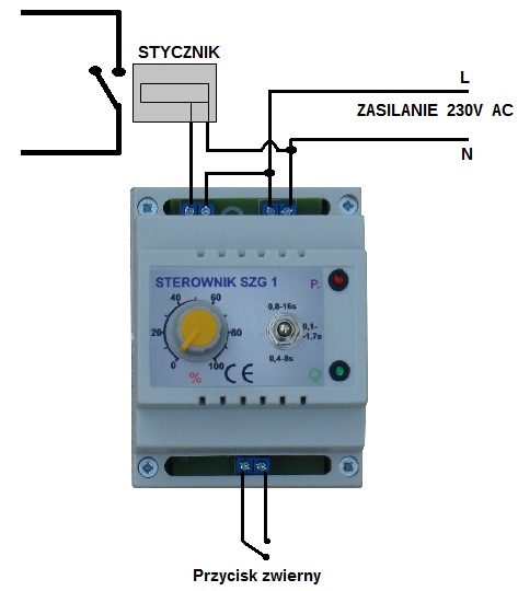 STEROWNIK ZGRZEWARKI TIMER MODUŁ CZASOWY 3 ZAKRESY Model SZG1