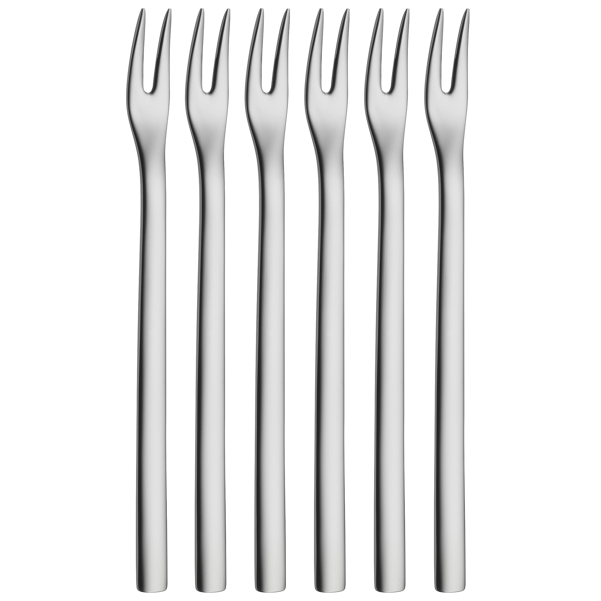 Sada Wmf 6 koktejlových vidliček, dezertní vidličky Nuova