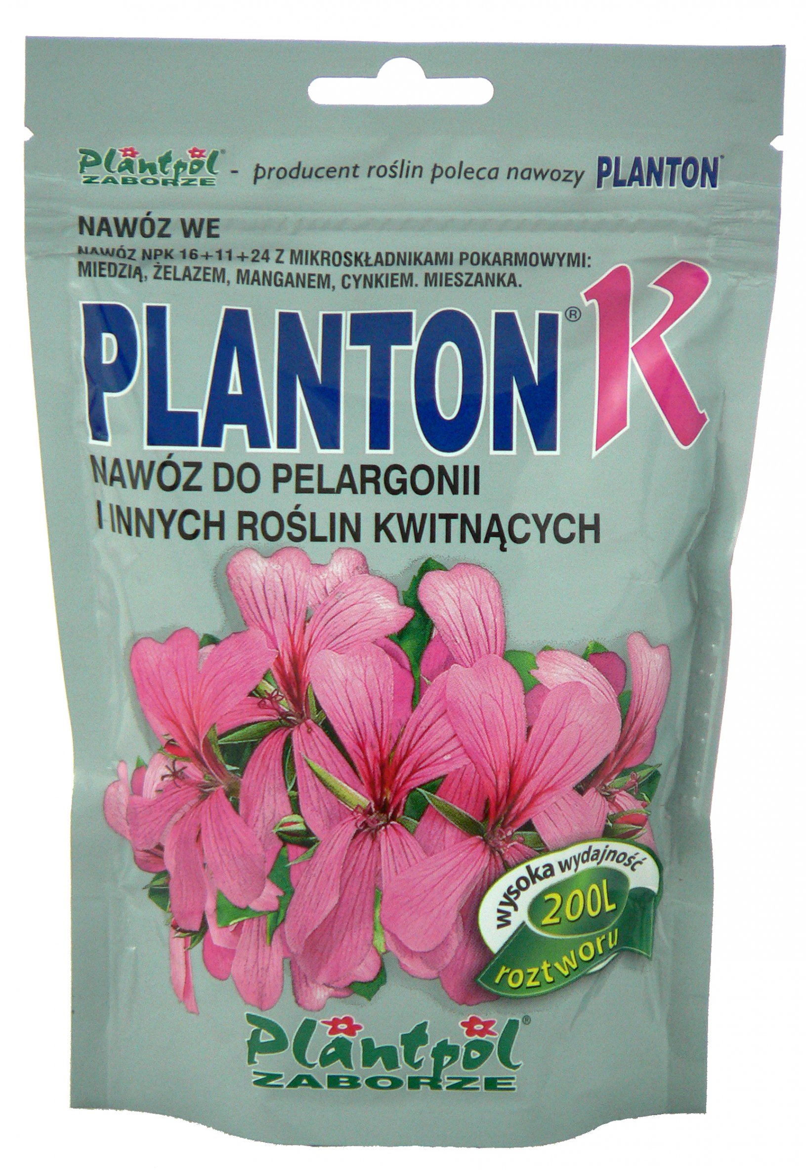 

Planton K Nawóz Do Pelargonii Pelargonie Kwitnące