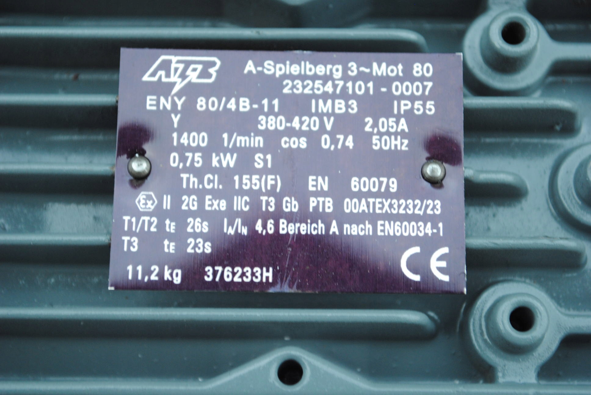 Silnik elektryczny 0.75kw. 1420obr./min.. ATB! Marka ATB